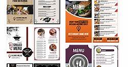 6  Free Food & Restaurant Menu Card Templates for MS Word