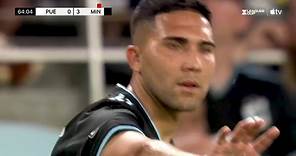 Emanuel Reynoso curls in free kick for sensational goal