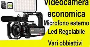 Videocamera 4K economica con tanti accessori ORDRO AC5 Recensione
