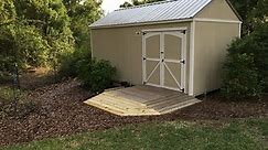 How to build a ramp for a shed on uneven ground - Builders Villa