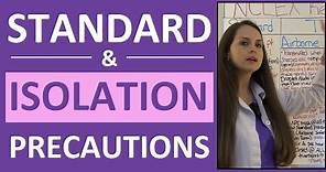 Standard & Isolation Precautions Nursing | Infection Control Contact, Droplet, Airborne PPE NCLEX