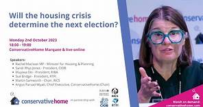 Will the housing crisis determine the next election?
