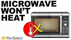 Microwave Troubleshooting: How to Diagnose a Microwave That Won't Heat | PartSelect.com