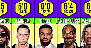Comparison: Famous Rappers Height