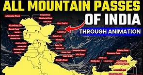 All Mountain Passes of India and their Location on MAP | Smart Tricks | OnlyIAS