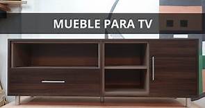 MUEBLE PARA TV en melamina. ¡Descarga planos gratis!