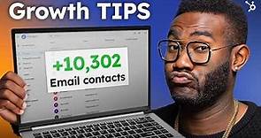 Grow Your Email List from 0 to 10,000+ (Free Template)