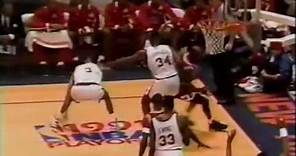 MICHAEL JORDAN - Famous Dunk on Ewing!! 1991 NBA Playoffs - Round 1 Game 3 - Bulls @ Knicks