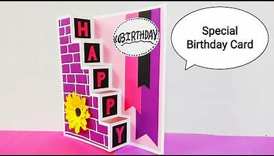 How to make birthday card for best friend | Happy birthday card handmade | Birthday greeting card