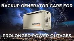 Using Your Backup Generator During a Prolonged Power Outage