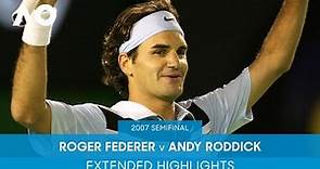 Roger Federer v Andy Roddick Extended Highlights | Australian Open 2007 Semifinal