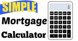 Bam! Simple Mortgage Calculator