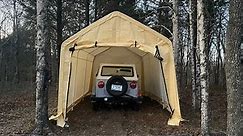 Building a tent carport