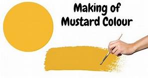 How to make Mustard Yellow Colour | Mustard Yellow Colour | Acrylic Color mixing