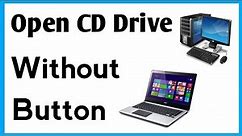 How To Open Dvd Drive On Laptop Without Button | How To Open Computer Dvd Drive