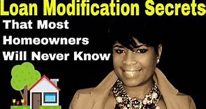 Loan Modification Secrets| Loan Modification Explained