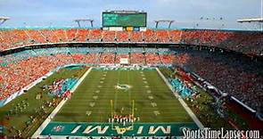 NFL Time Lapse: Sun Life Stadium (End Zone View)