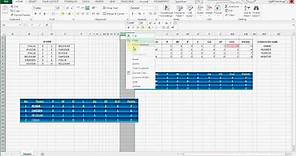 HOW TO CREATE FOOTBALL LEAGUE TABLE IN EXCEL 2013