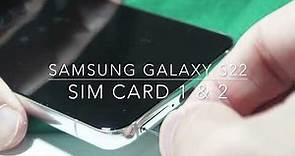Samsung Galaxy S22 Sim Card Slot for 2 ！三星 Galaxy S22 双面Sim卡槽～可以同时放两张Sim卡 ~