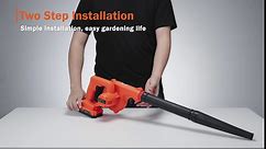 Leaf Blower Kit - 20V Cordless Electric Blower & Vacuum Cleaner, 20000RPM Copper Motor, 200 CFM & 150 MPH, Variable Speed, Battery & Charger Included, for Leaf/ Snow Blowing, Yard, Driveway, Garden