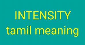 INTENSITY tamil meaning/sasikumar