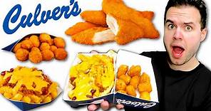 Trying Culver's MENU for the FIRST TIME! Fast Food Review!