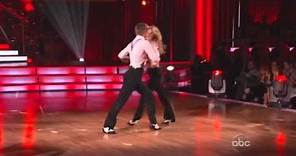 Julianne Hough and Derek Hough perform together on Dancing with the Stars 2011