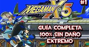 Megaman X5 (X) (PS1) - Guía Completa 100% Parte 1 de 2 (Dificultad Extremo, Sin Daño)