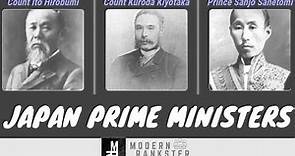Timeline of Prime Ministers of Japan - Comparison
