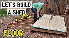 How to build a storage shed - Floor // Part 1 - Plans available