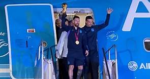 INCREDIBLE SCENES as HUGE crowds welcome Messi and Argentina team home after World Cup victory