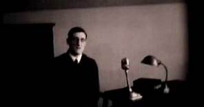 H. P. Lovecraft 1933 WPA Newsreel Interview