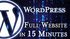 WordPress - Tutorial for Beginners in 15 MINUTES! [ COMPLETE ]