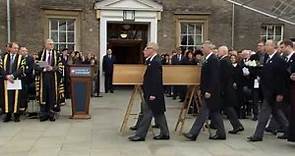 Richard III Leaving the University of Leicester - FULL CEREMONY