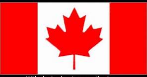 Oh Canada-Canadian national anthem-English lyrics