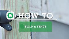 How to: Build a Fence