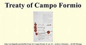 Treaty of Campo Formio