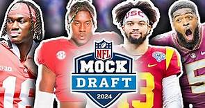 The OFFICIAL "Way Too Early" 2024 NFL First Round Mock Draft! || TPS