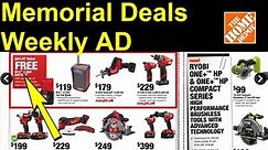 Memorial Deals Home Depot Weekly AD