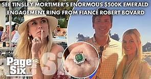 See Tinsley Mortimer’s enormous $500K emerald engagement ring from fiancé Robert Bovard