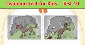 Listening Test for Kids | Test 10