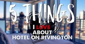 Luxury Hotel Review: Hotel on Rivington - Amazing Views of New York City!
