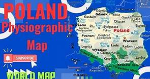 Poland Physiographic Map / Physical Geography of Poland / Poland Map / World Map Series