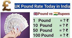 UK Pound Rate Today in India | Pound Rate Today | England Pound Rate Today | Pound to Indian Rupees