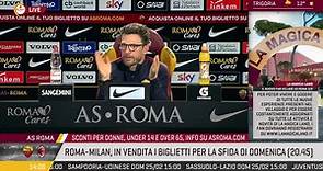 LIVE: Eusebio Di Francesco's pre match press conference