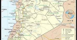 mapa de Siria