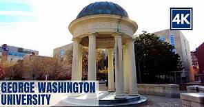 George Washington University Campus Tour [Foggy Bottom / Washington DC in 4K]