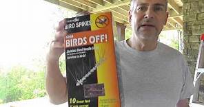 Harmless way to Stop birds from building nests next to your house