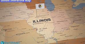 Where is Illinois in the US and and Cities Map of Illinois