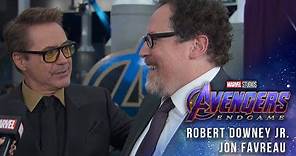 Robert Downey Jr & Jon Favreau talk 10 years of Iron Man at the Avengers: Endgame Premiere